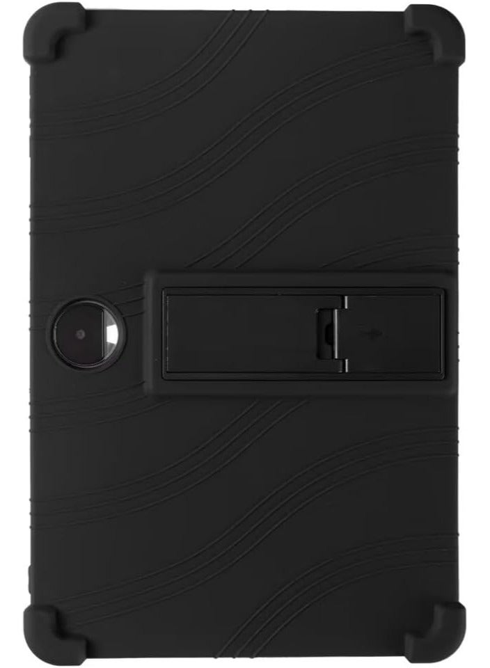 Case Compatible with Honor Pad 9 12.1 inch, Lightweight Silicone Soft Child-Friendly Case with Stand Function for Honor Pad 9 12.1 Inch (Black) - Image 2